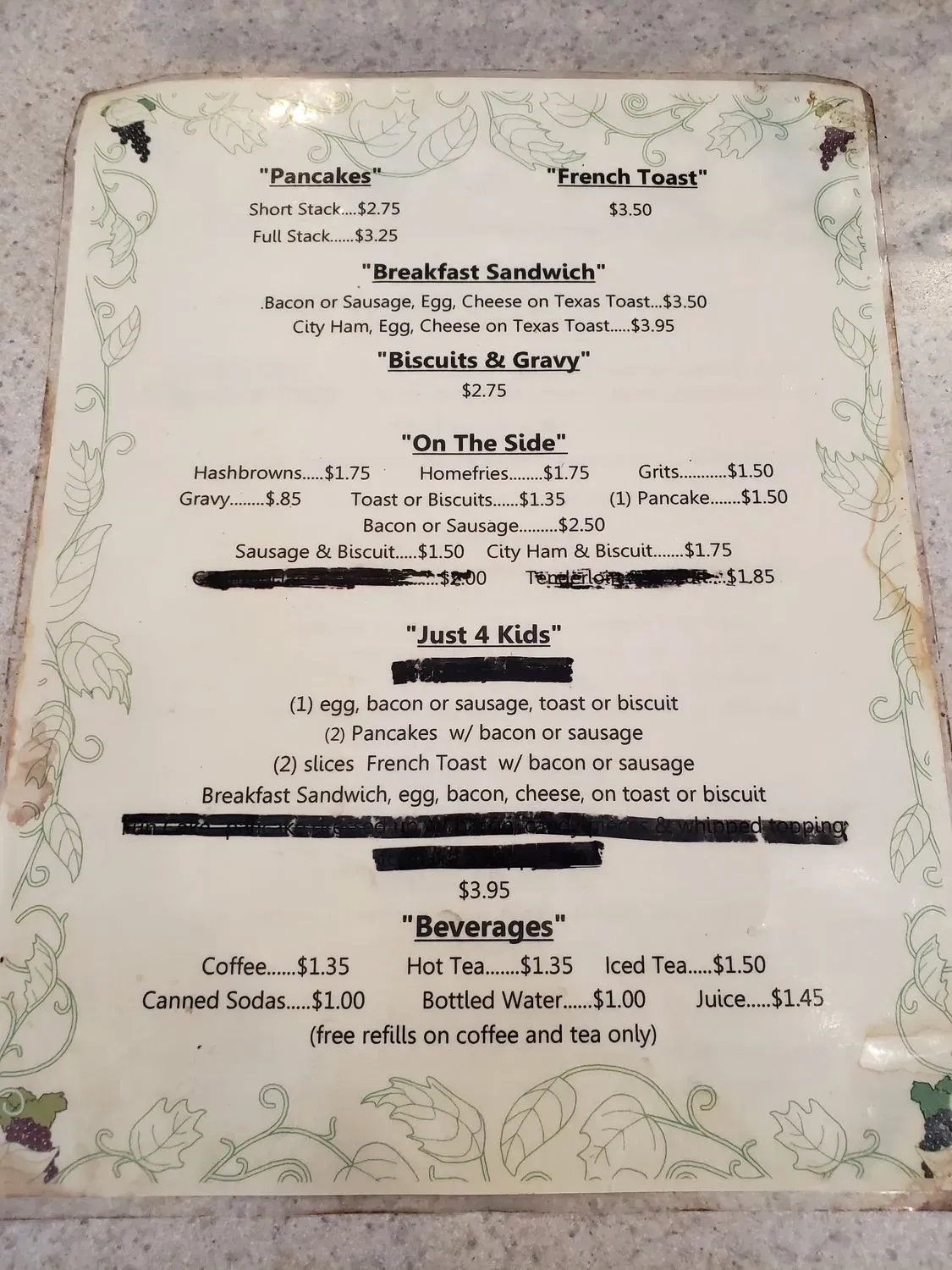 Menu 1