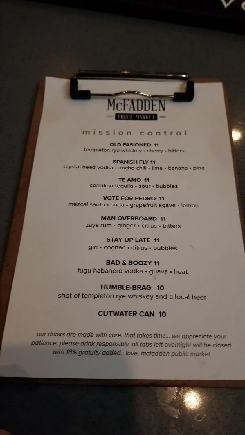 Menu 8