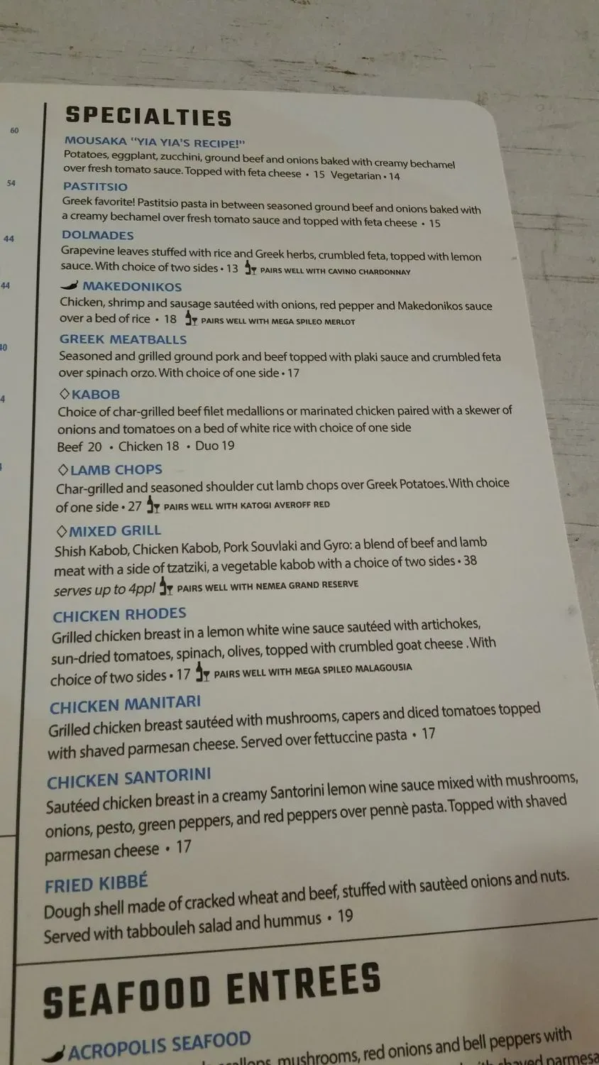 Menu 7