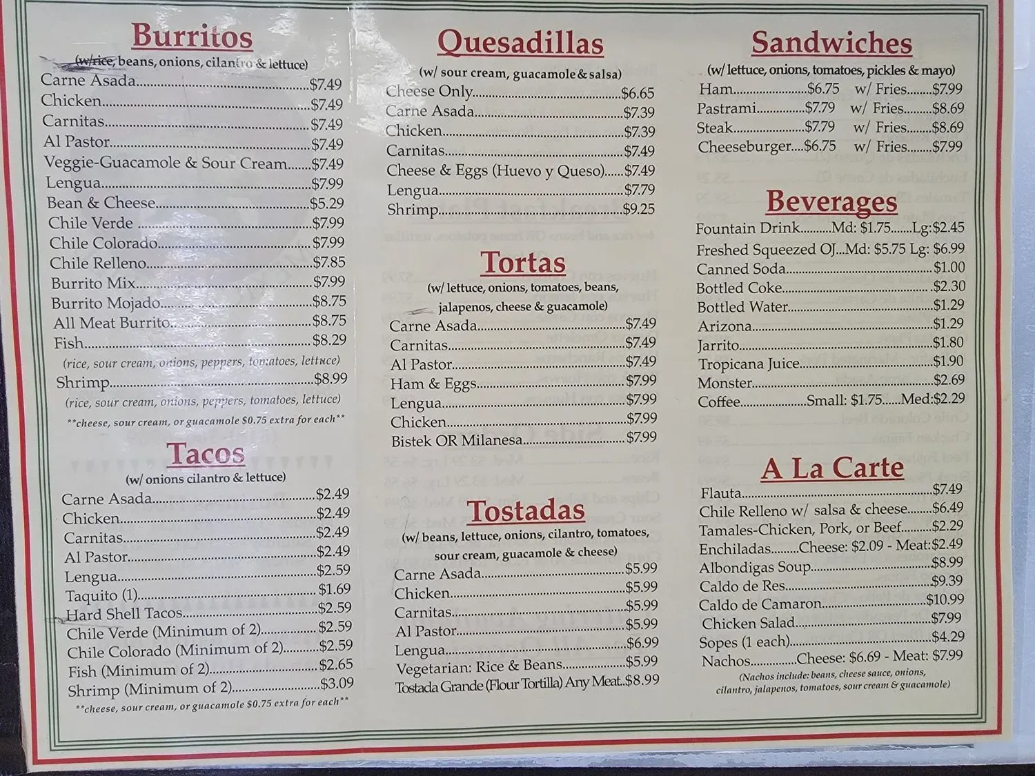 Menu 1