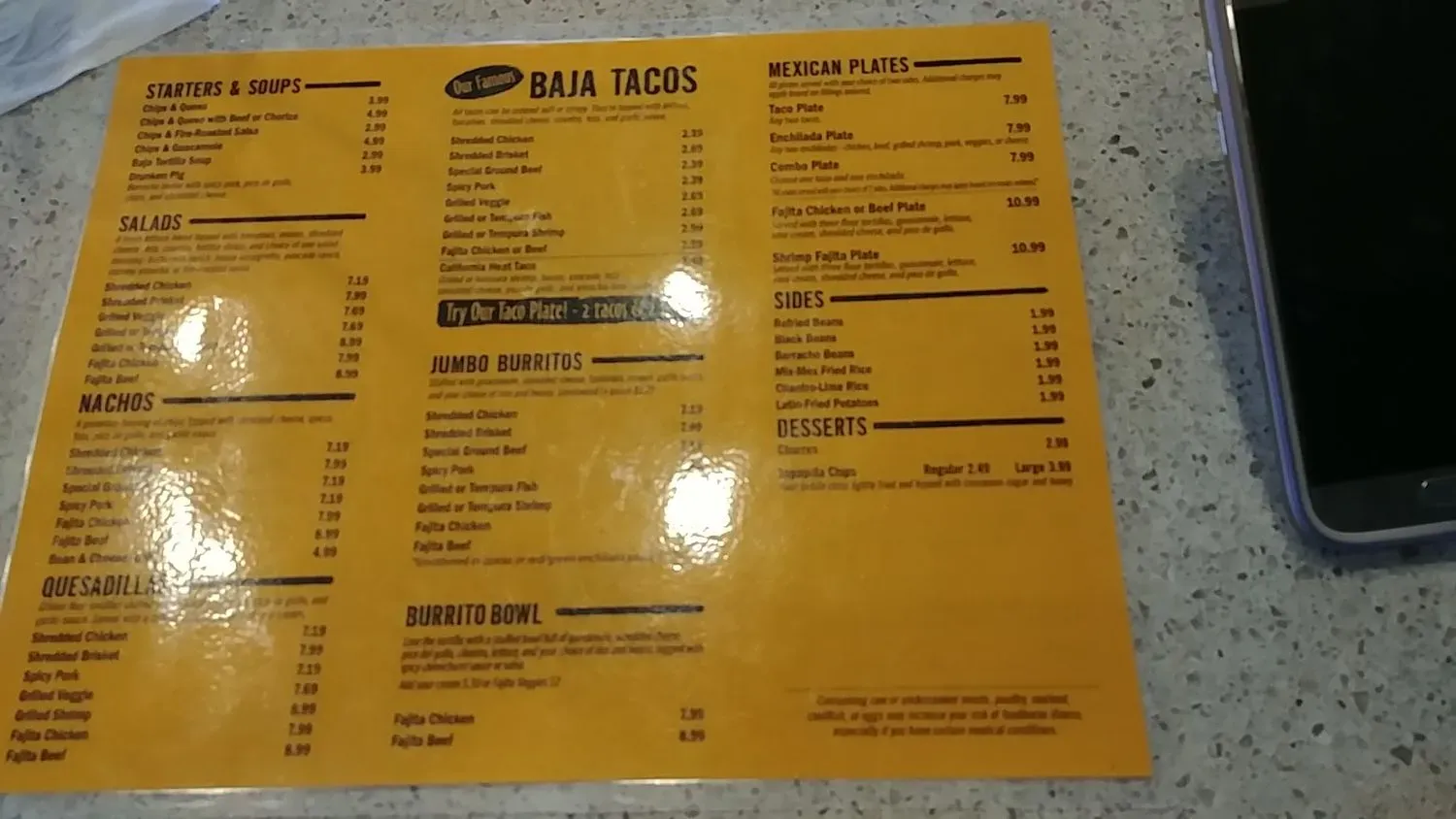 Menu 8