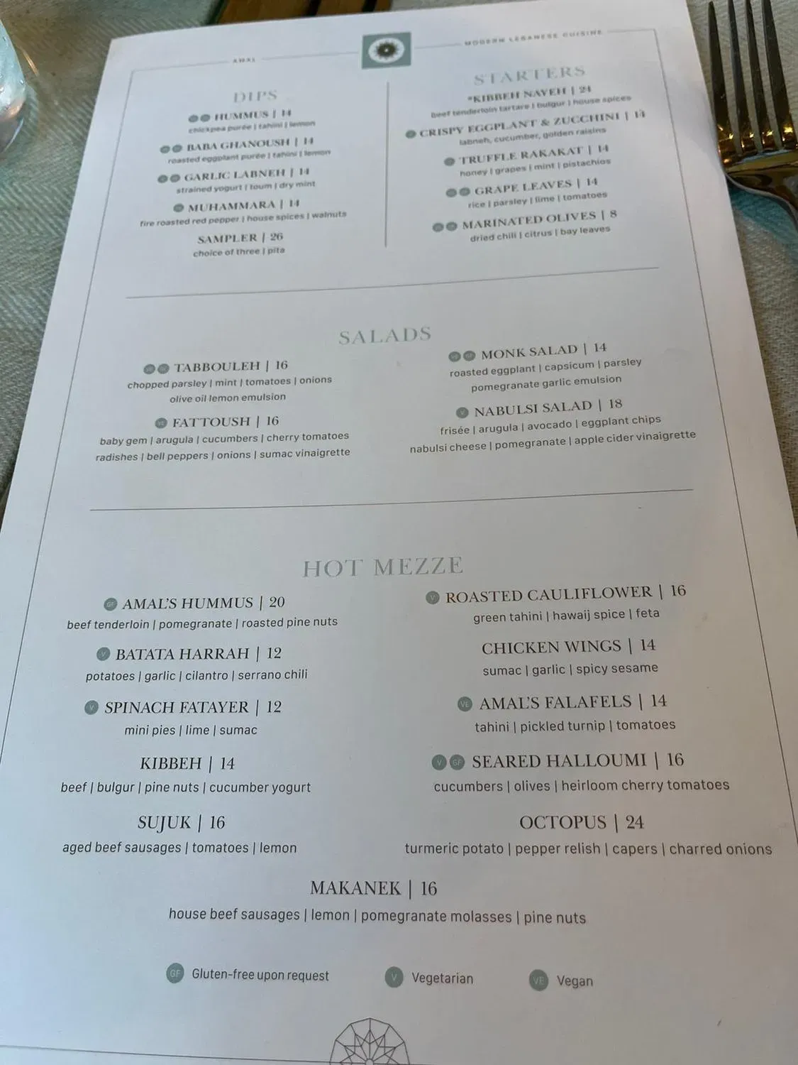 Menu 2