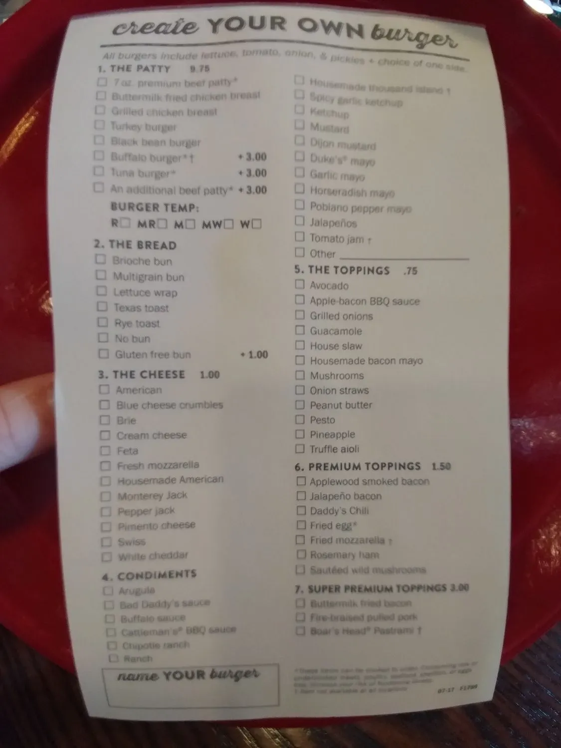 Menu 9