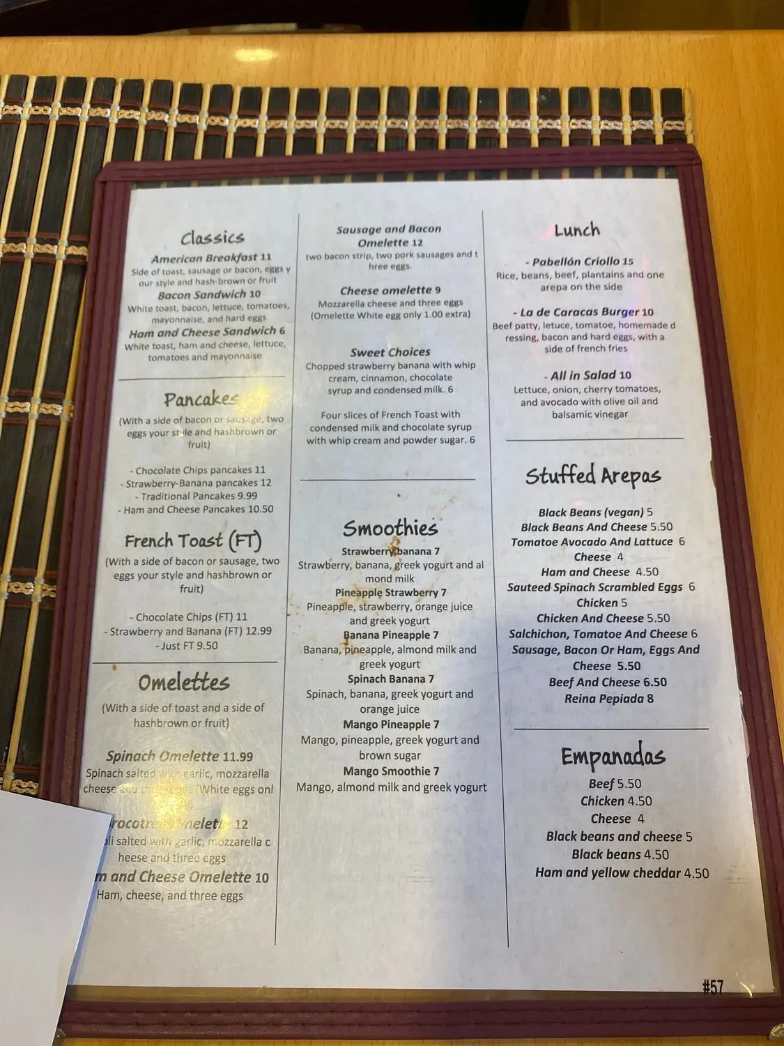 Menu 2