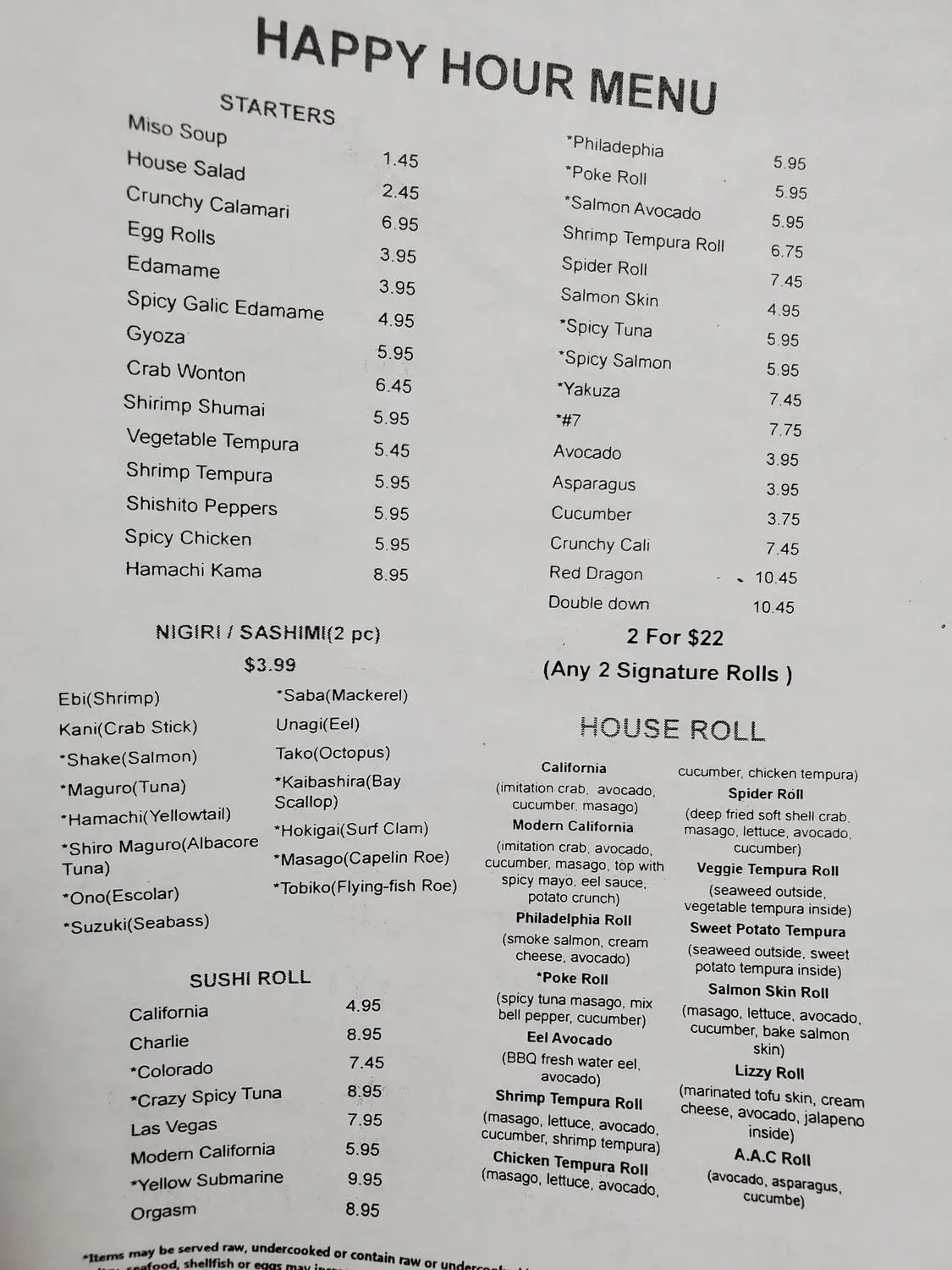 Menu 1