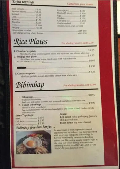 Menu 10