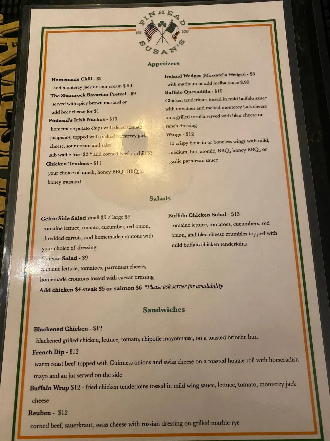 Menu 1