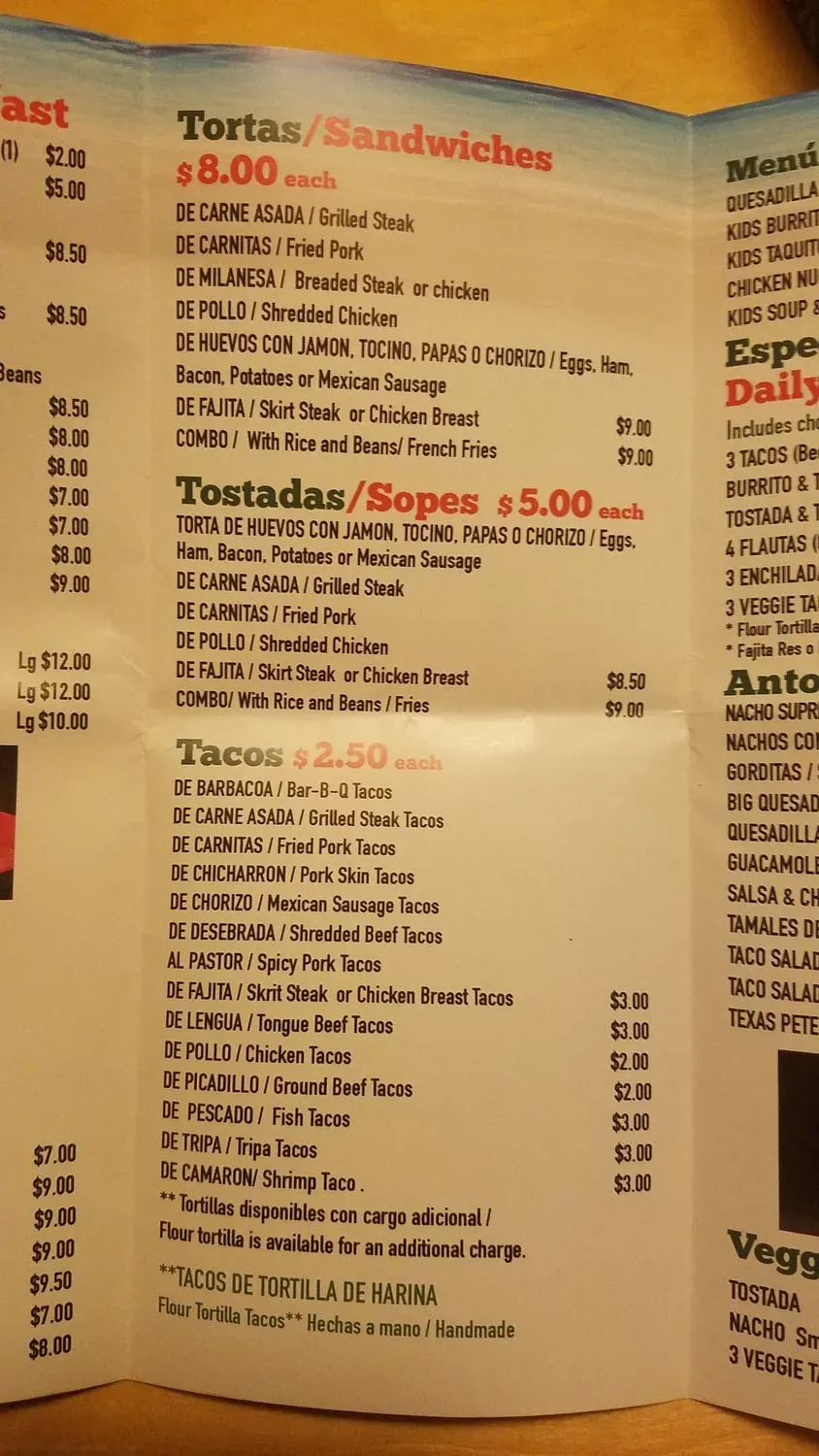 Menu 9