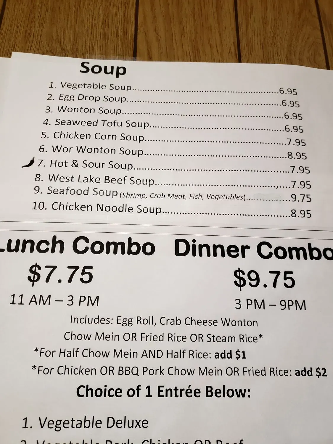 Menu 8