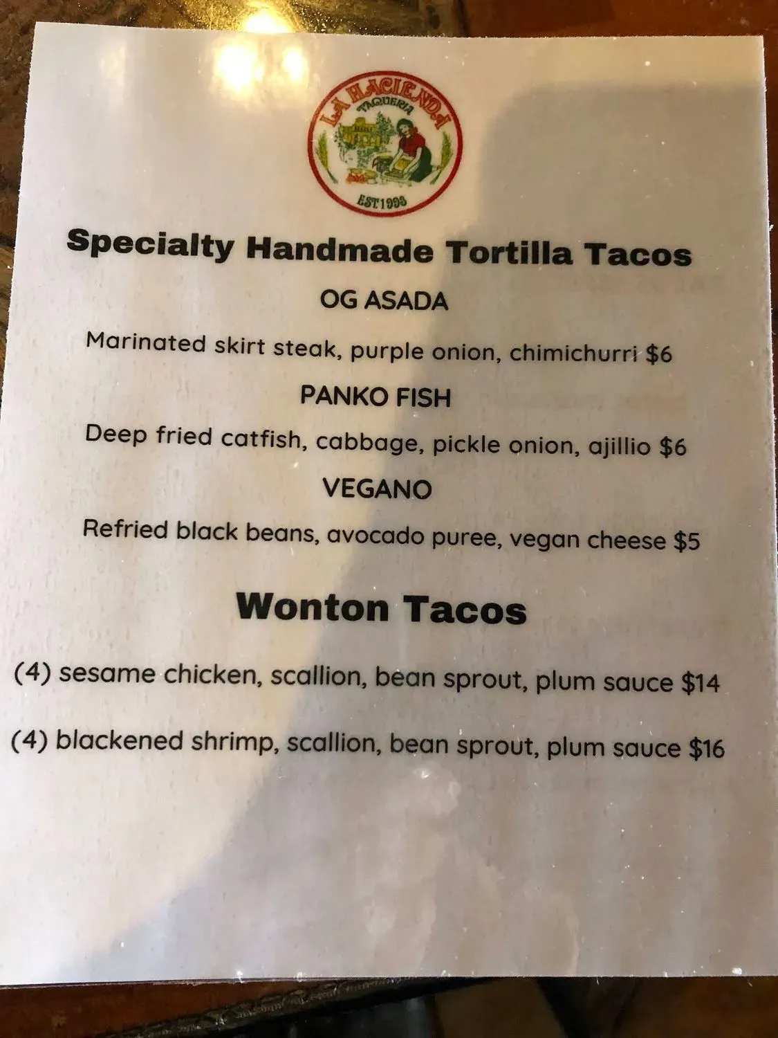 Menu 1