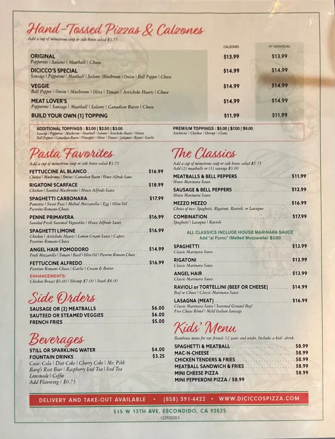 Menu 1