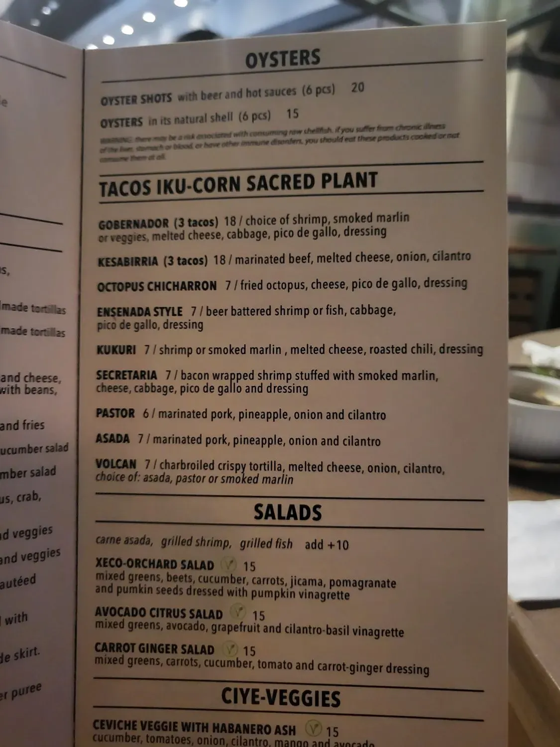 Menu 5