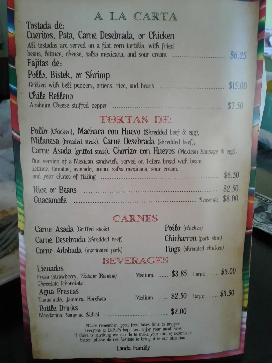 Menu 1