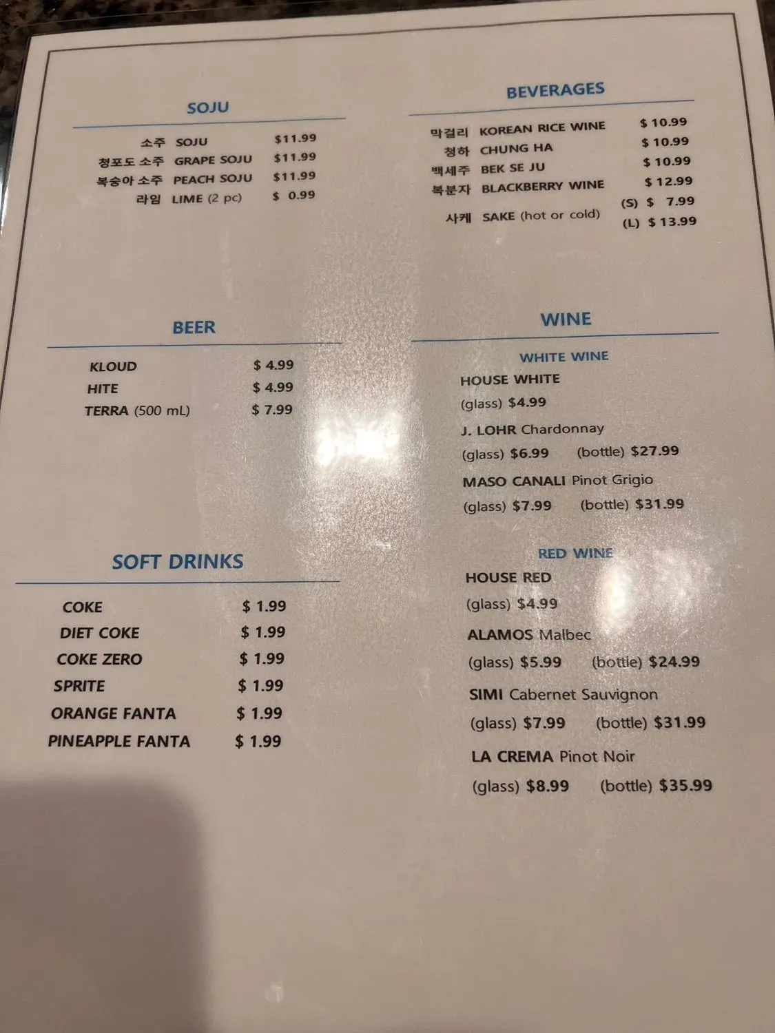 Menu 2