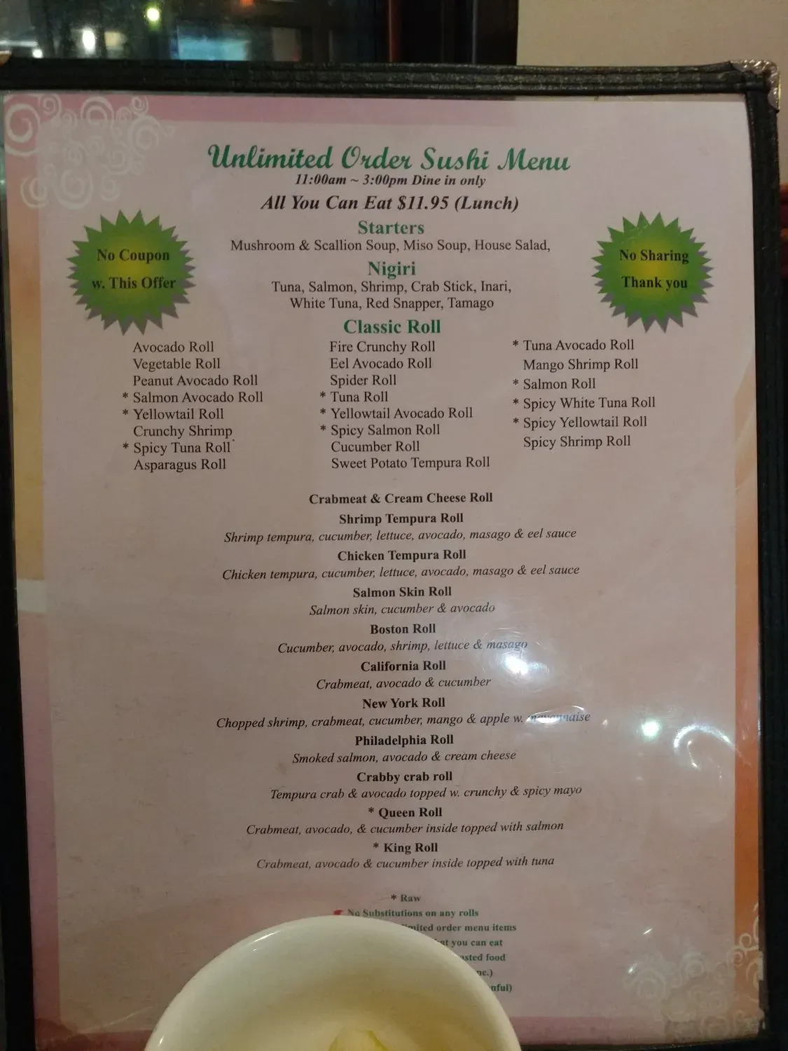 Menu 9