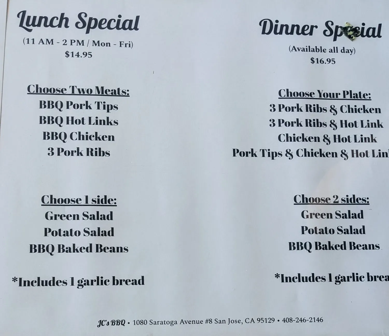 Menu 1