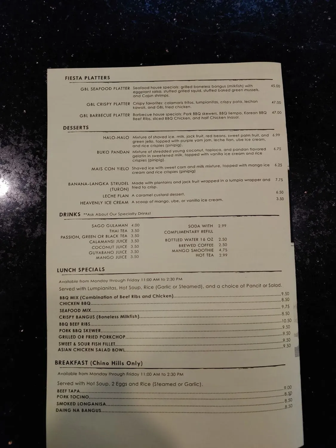 Menu 2