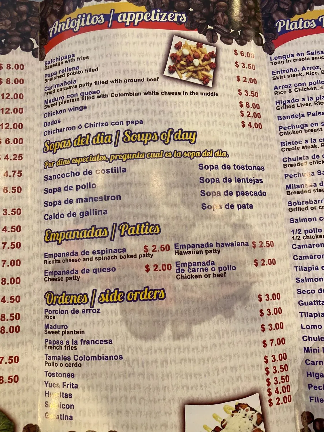 Menu 8