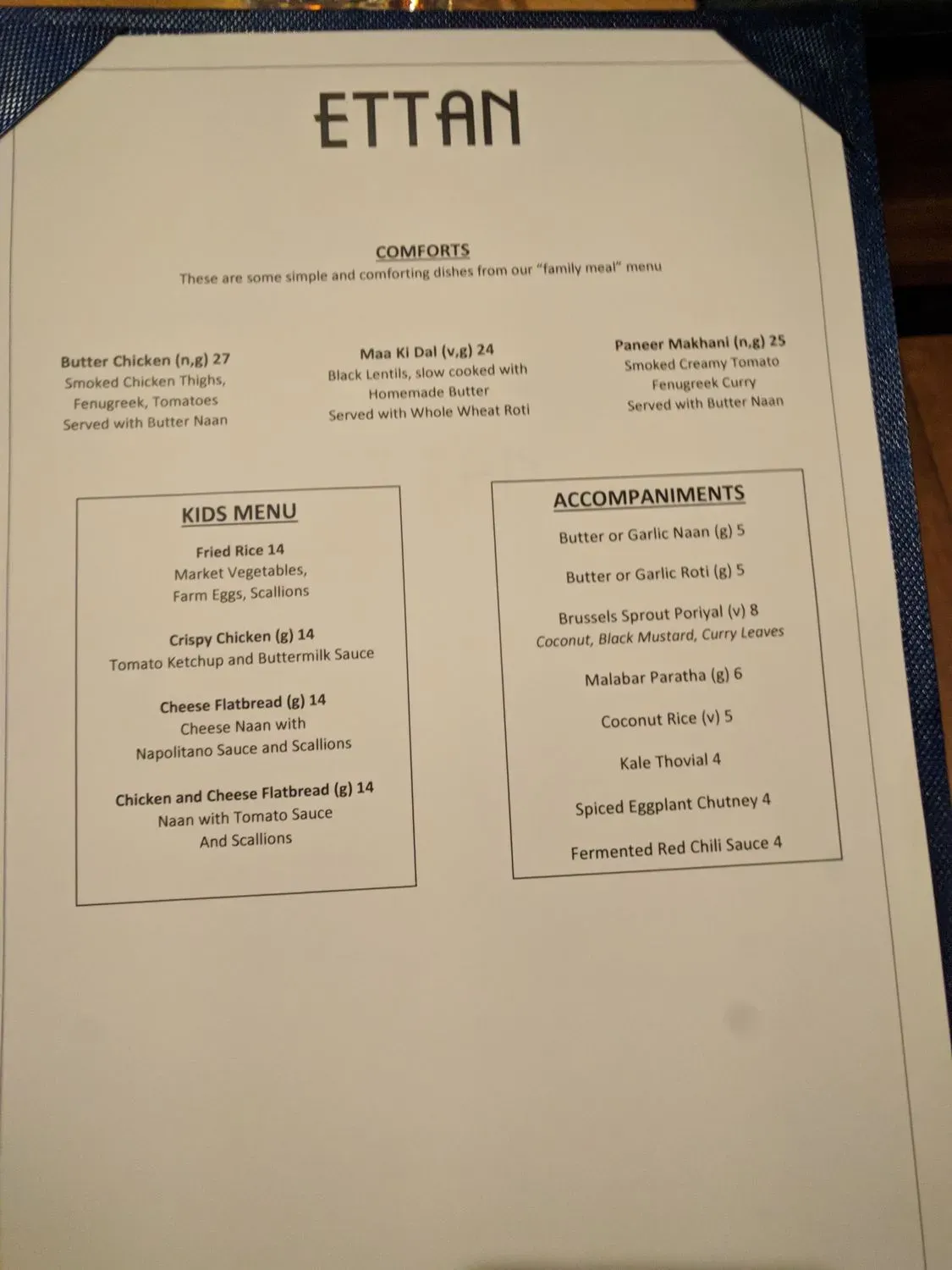 Menu 9