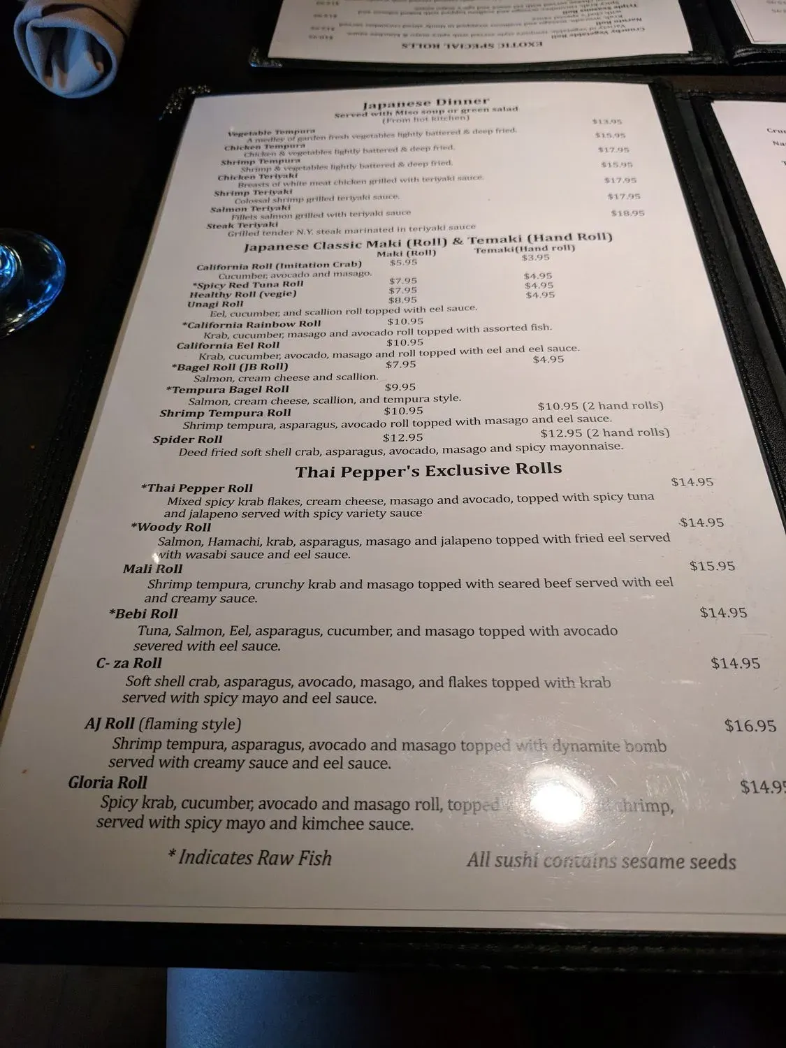 Menu 6