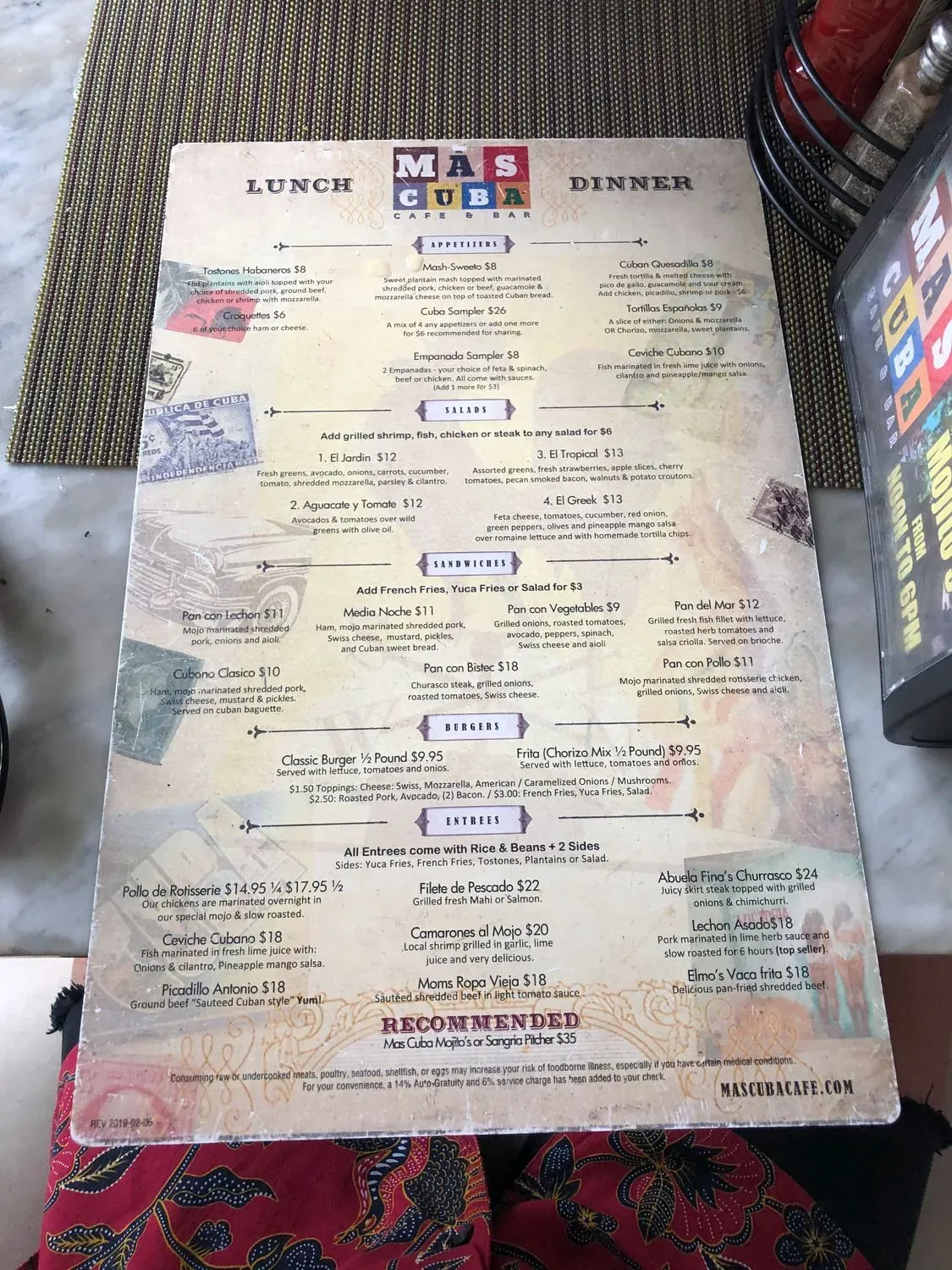 Menu 10