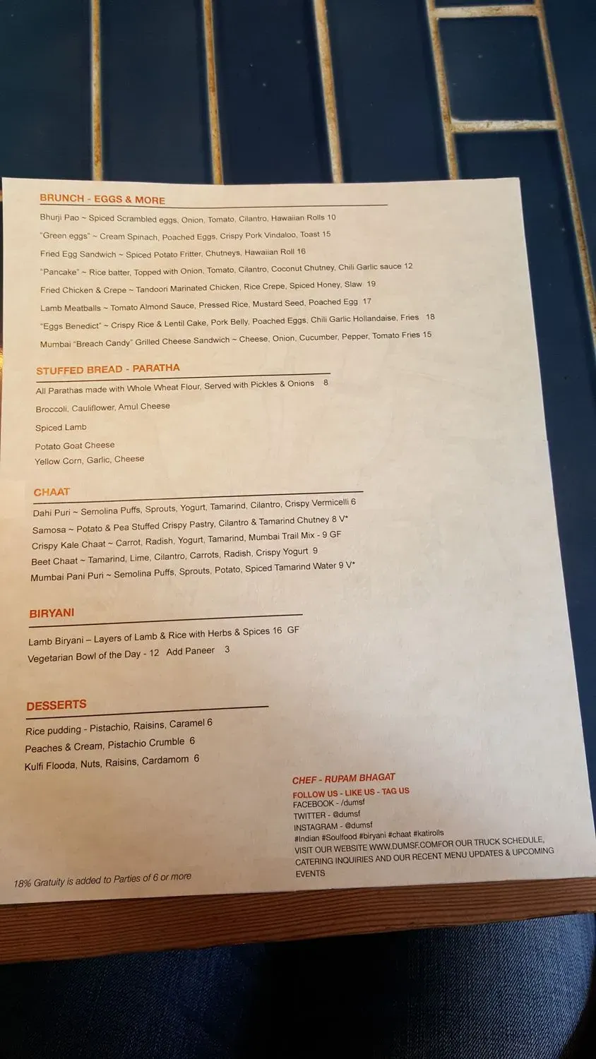 Menu 8