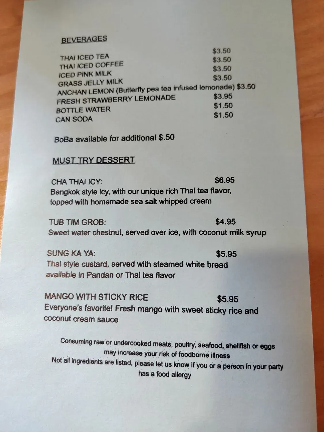 Menu 9