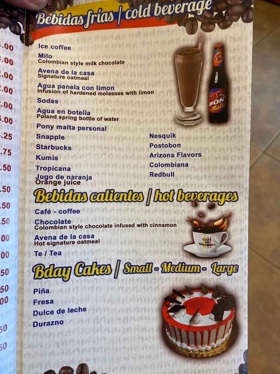 Menu 7