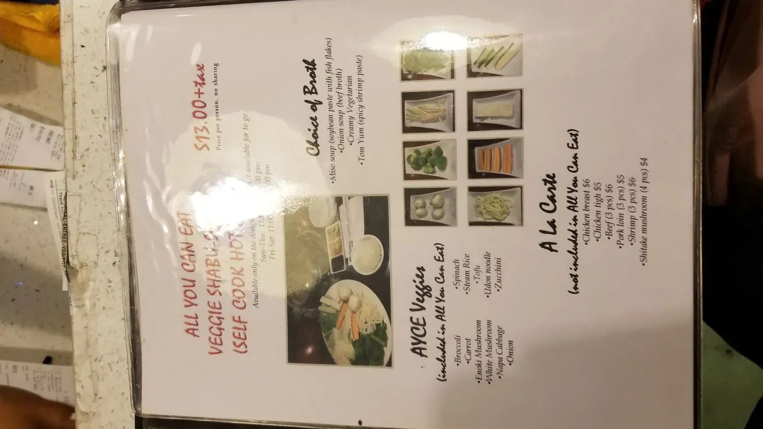 Menu 10