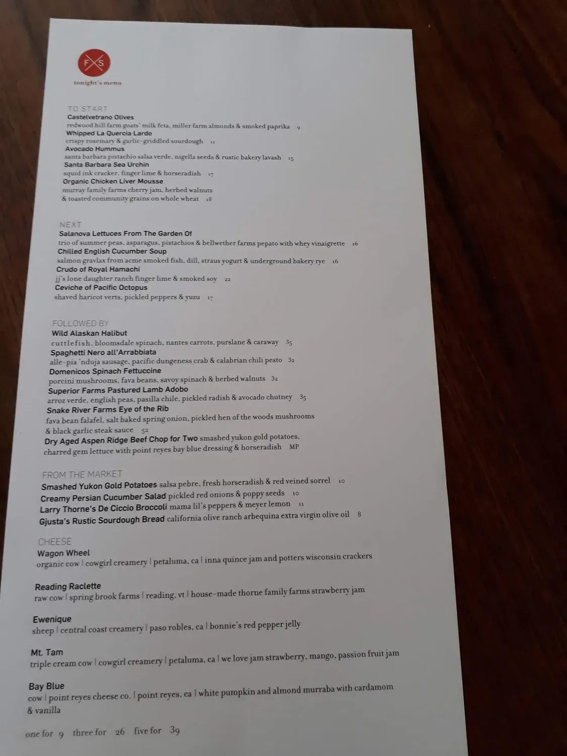 Menu 8