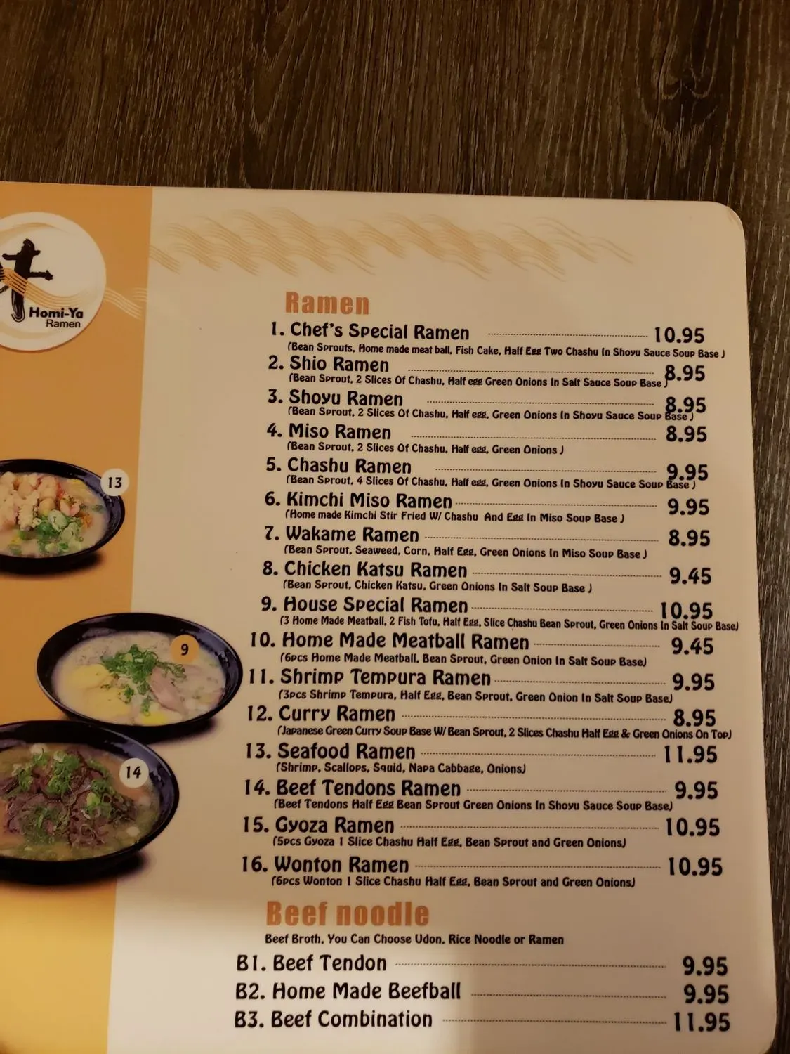 Menu 7