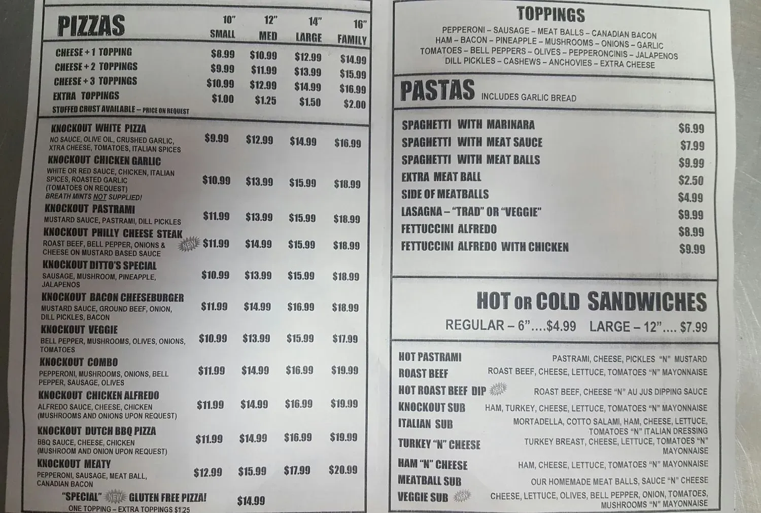 Menu 8