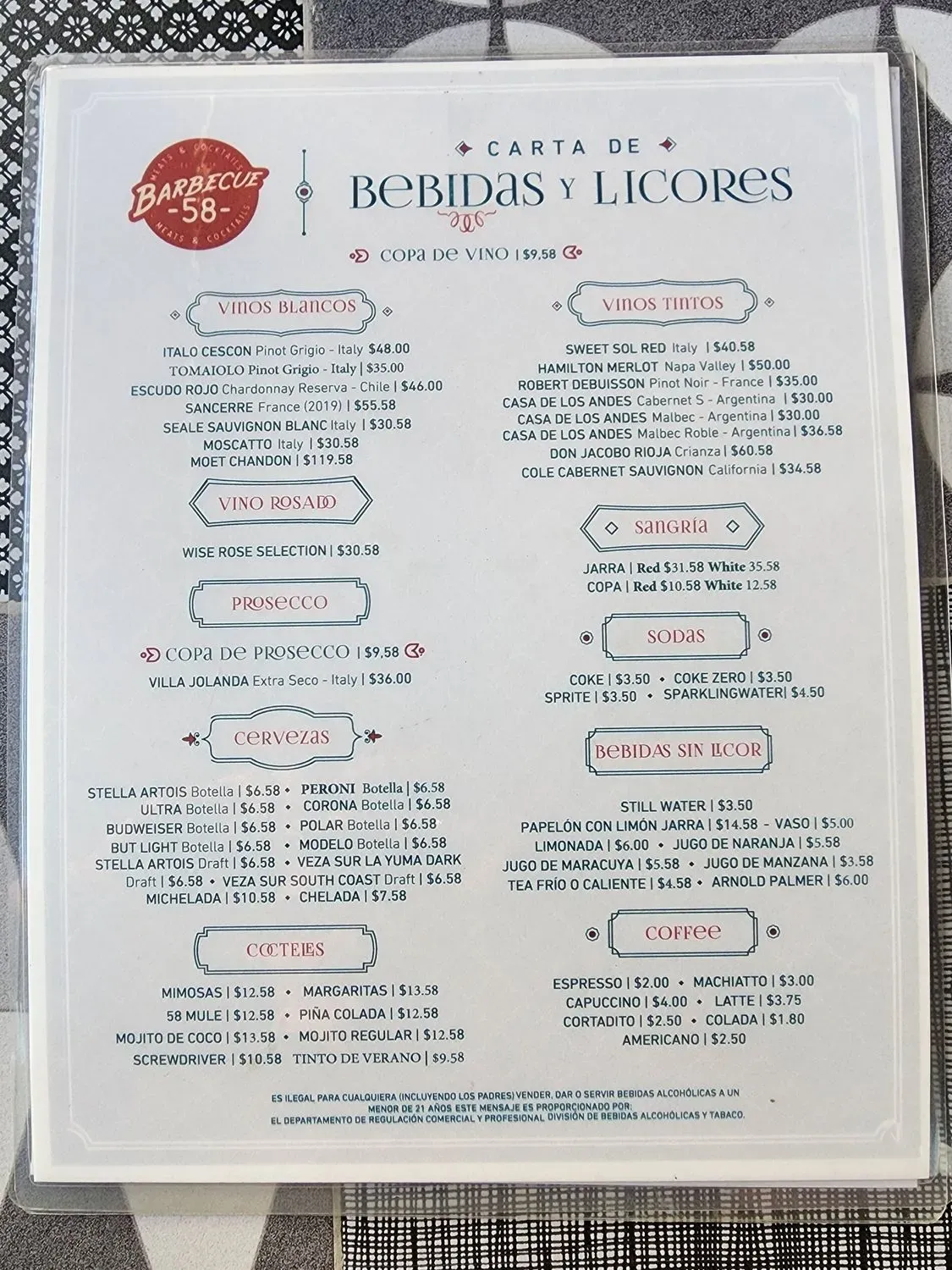 Menu 5