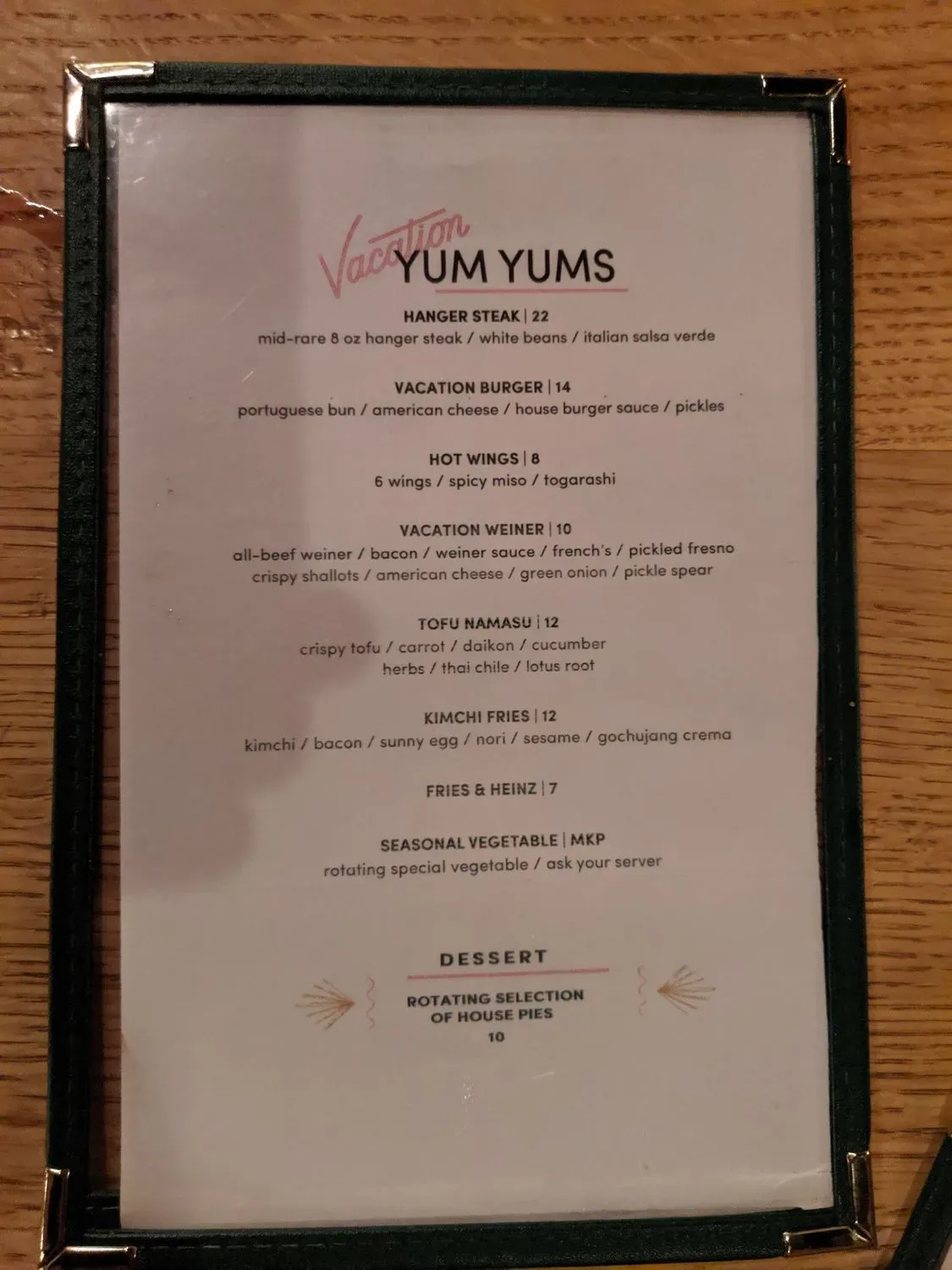 Menu 5