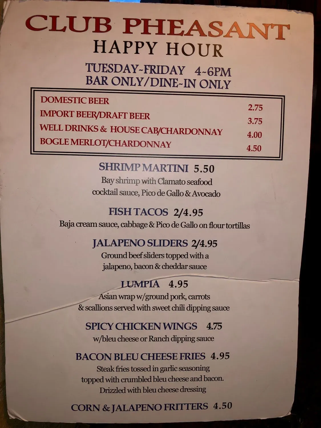 Menu 1