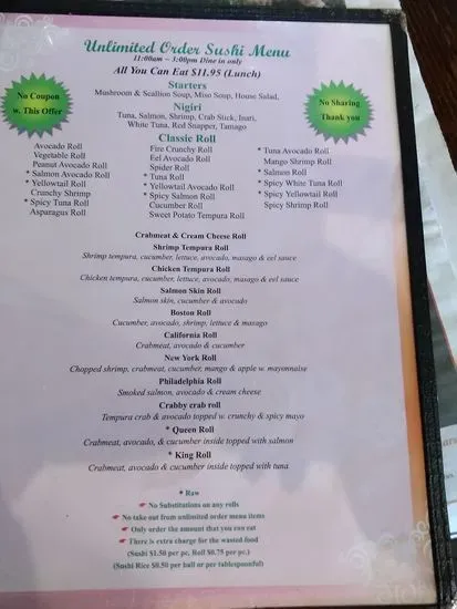 Menu 10