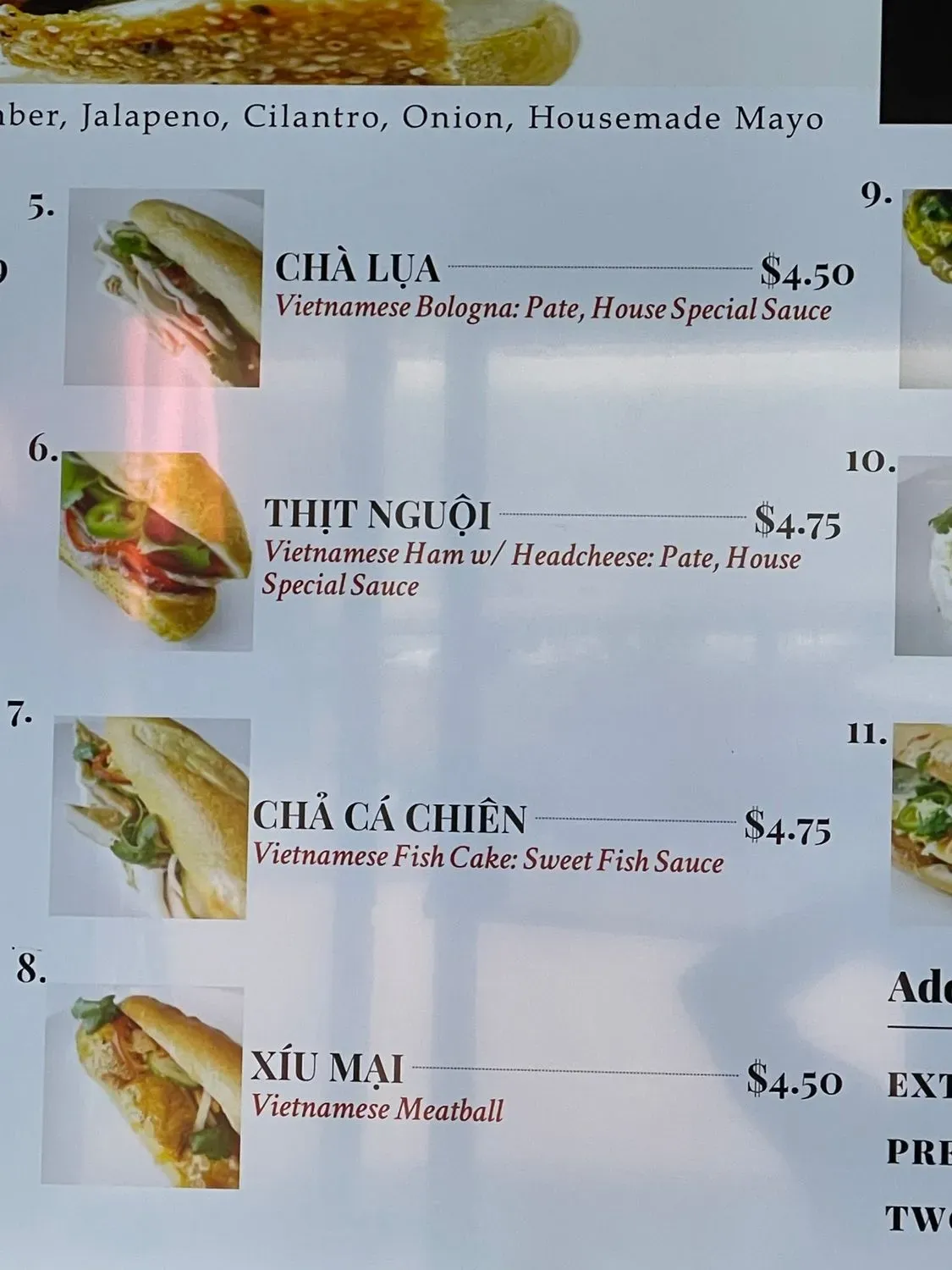 Menu 9