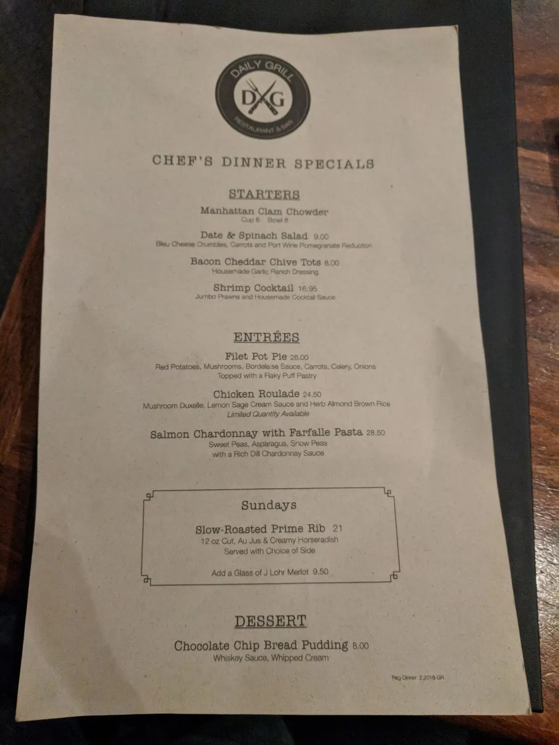 Menu 5