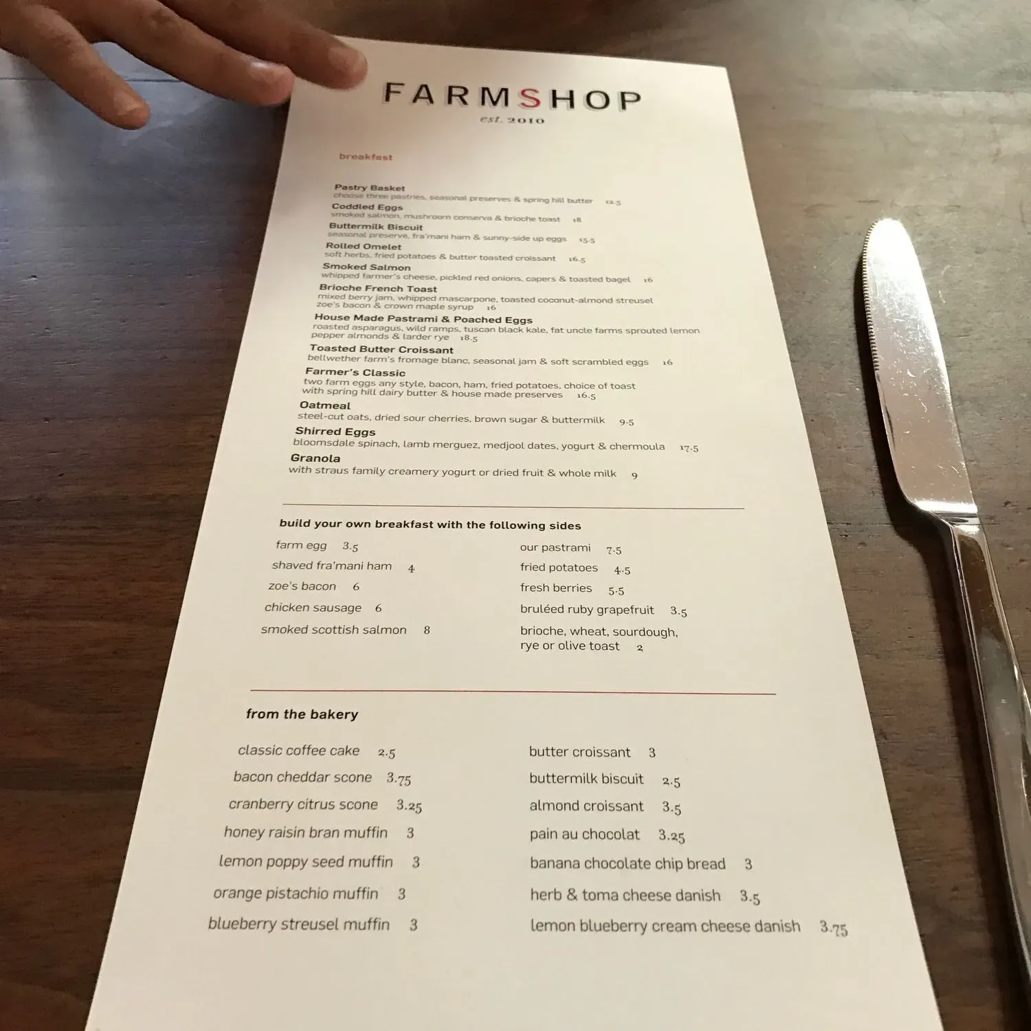 Menu 5