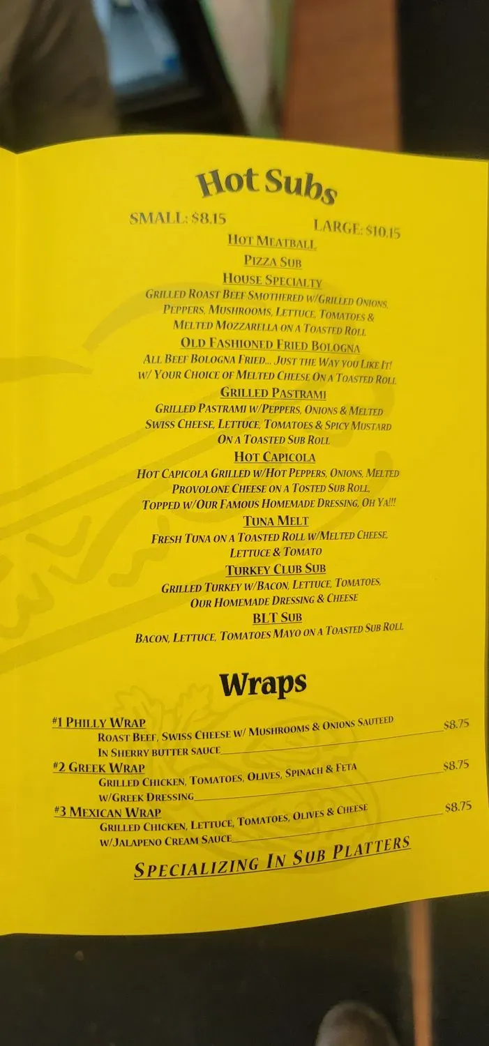 Menu 1