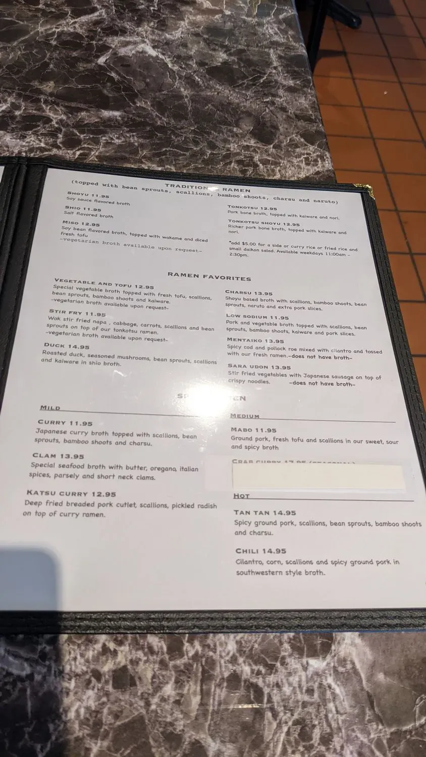 Menu 6