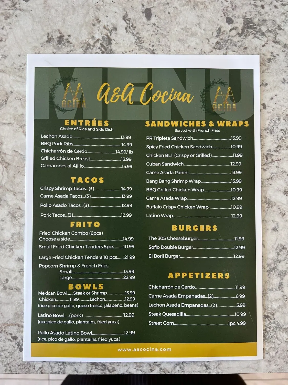 Menu 2