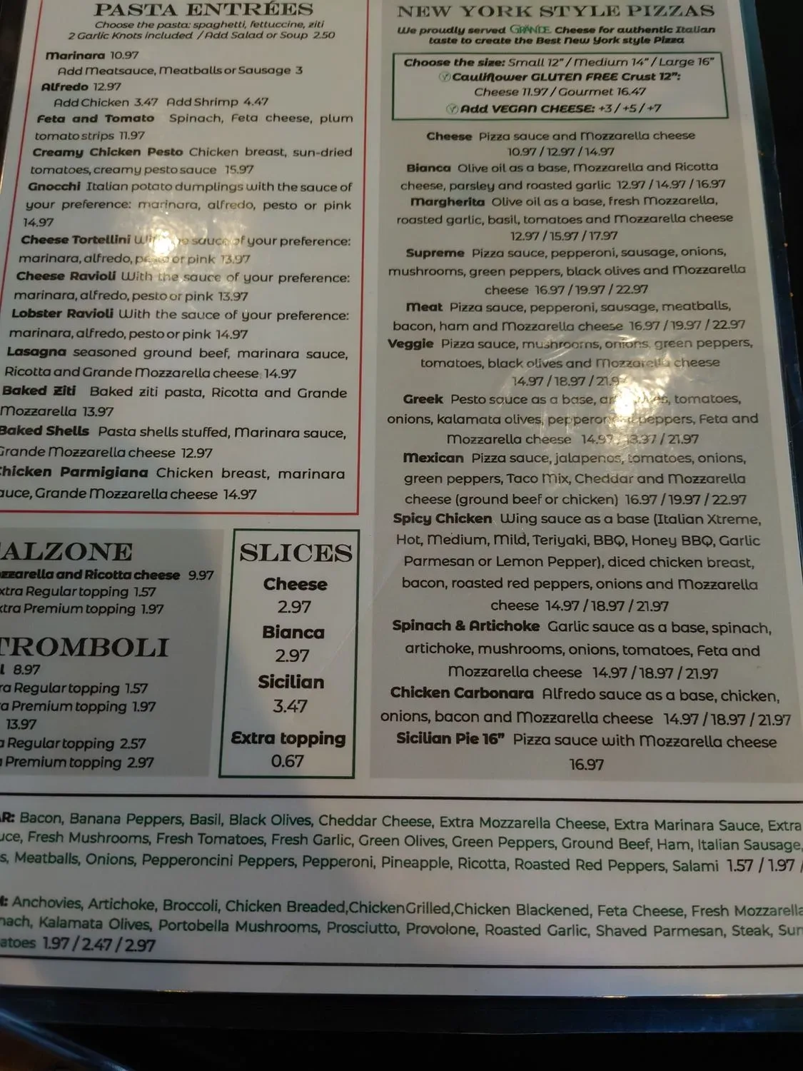 Menu 7