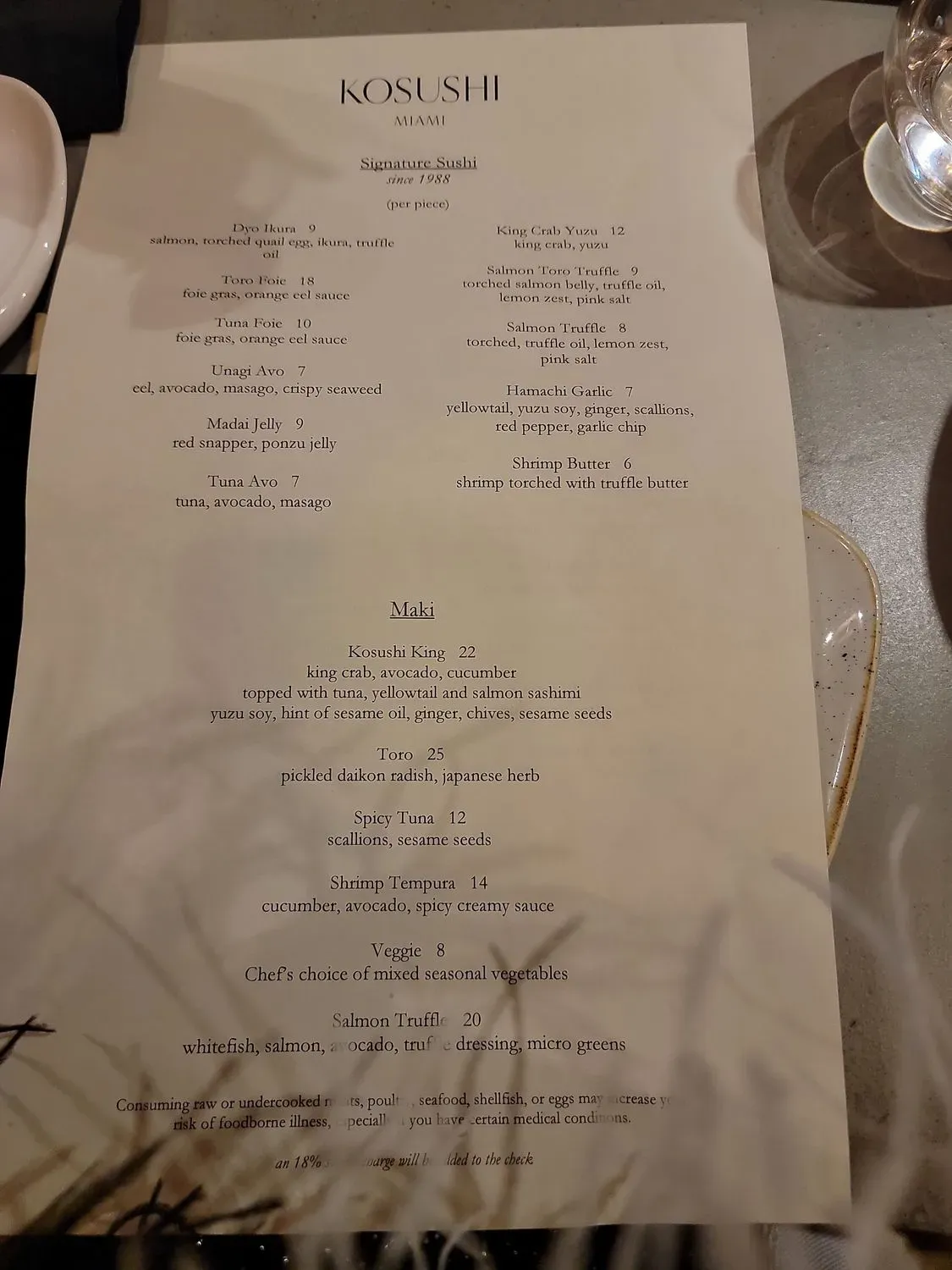 Menu 5