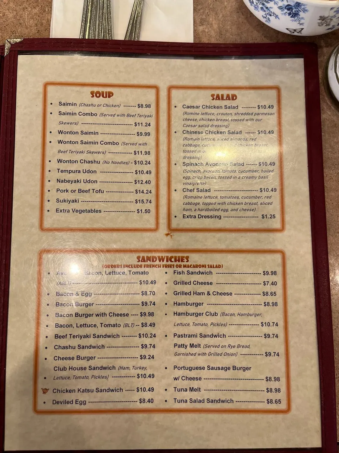 Menu 4