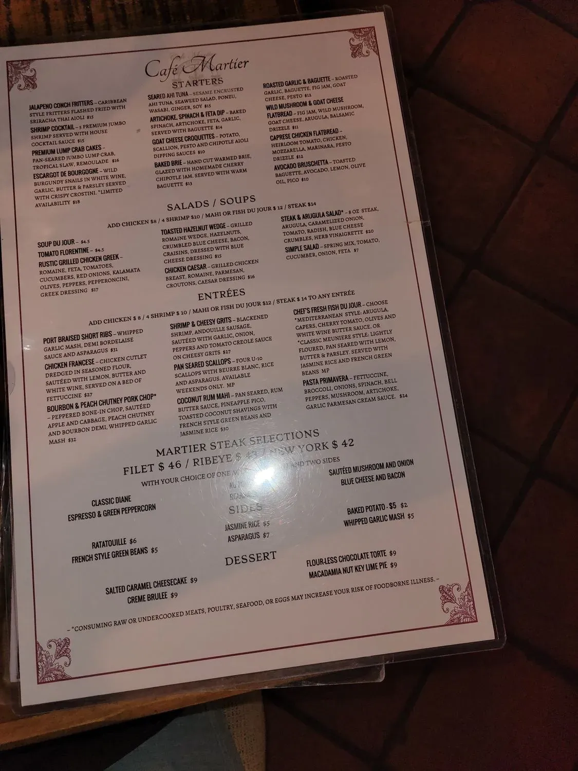 Menu 5