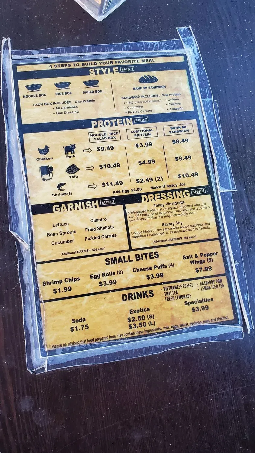 Menu 1