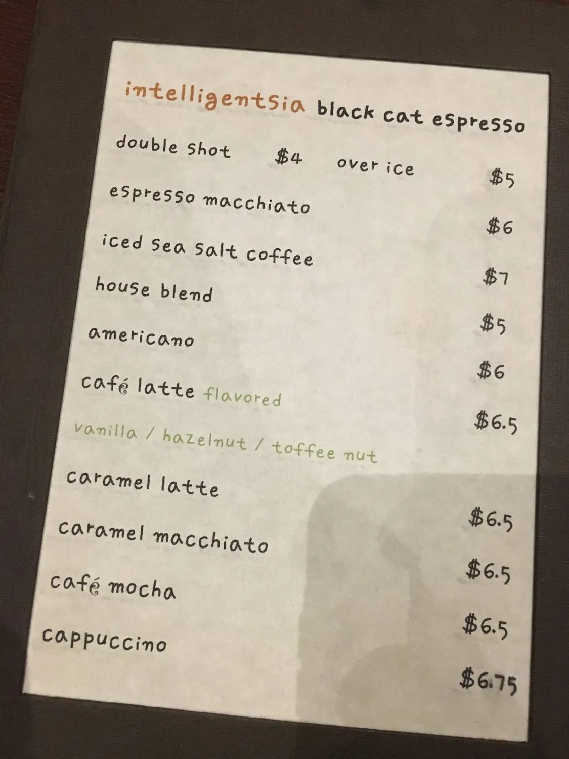 Menu 8