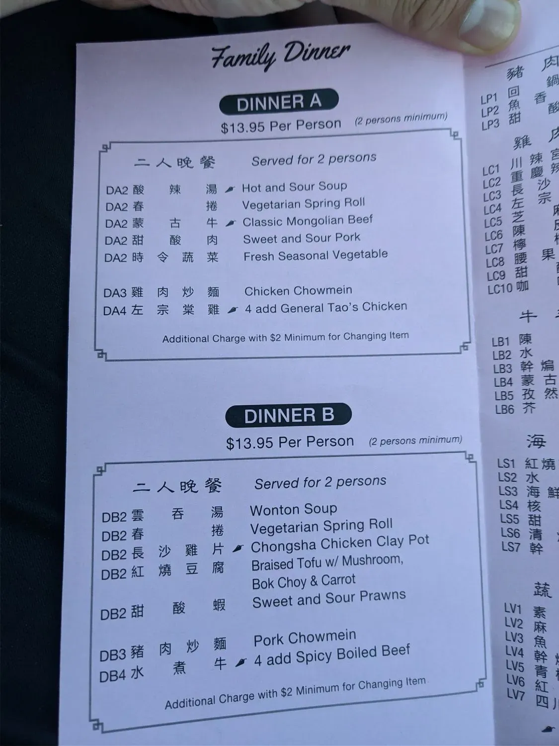 Menu 2