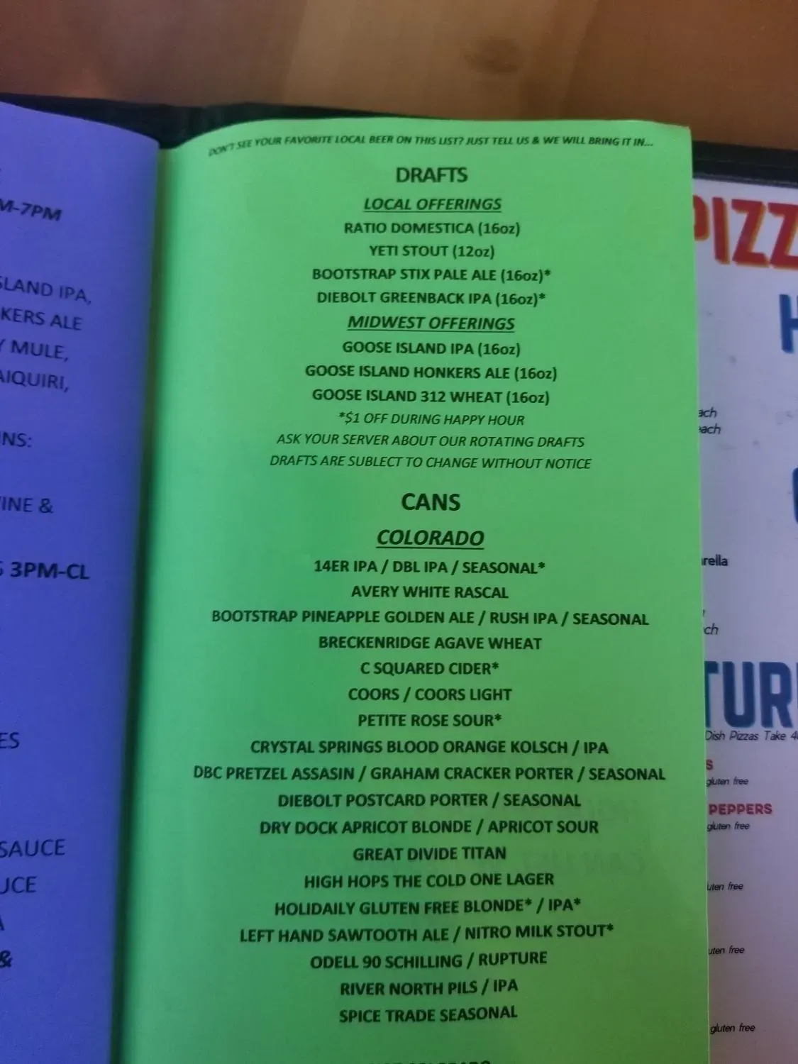 Menu 9